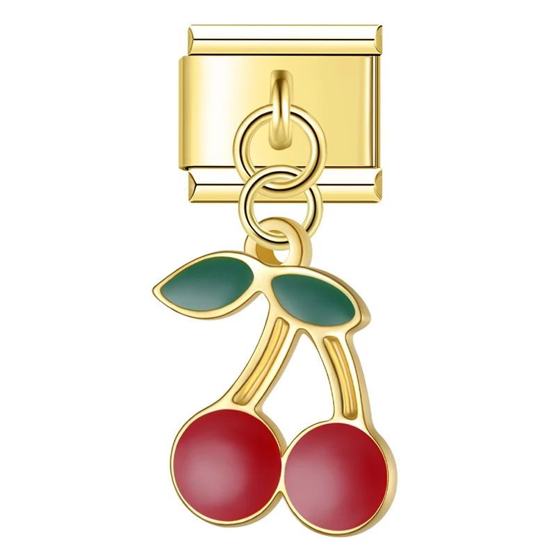 Fruit Dangle Gold Italian Charms - Image 4