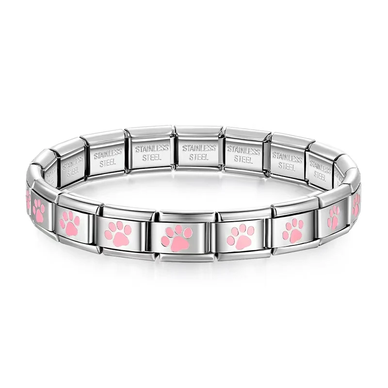 Paw Print Italian Charm Bracelet - Image 3