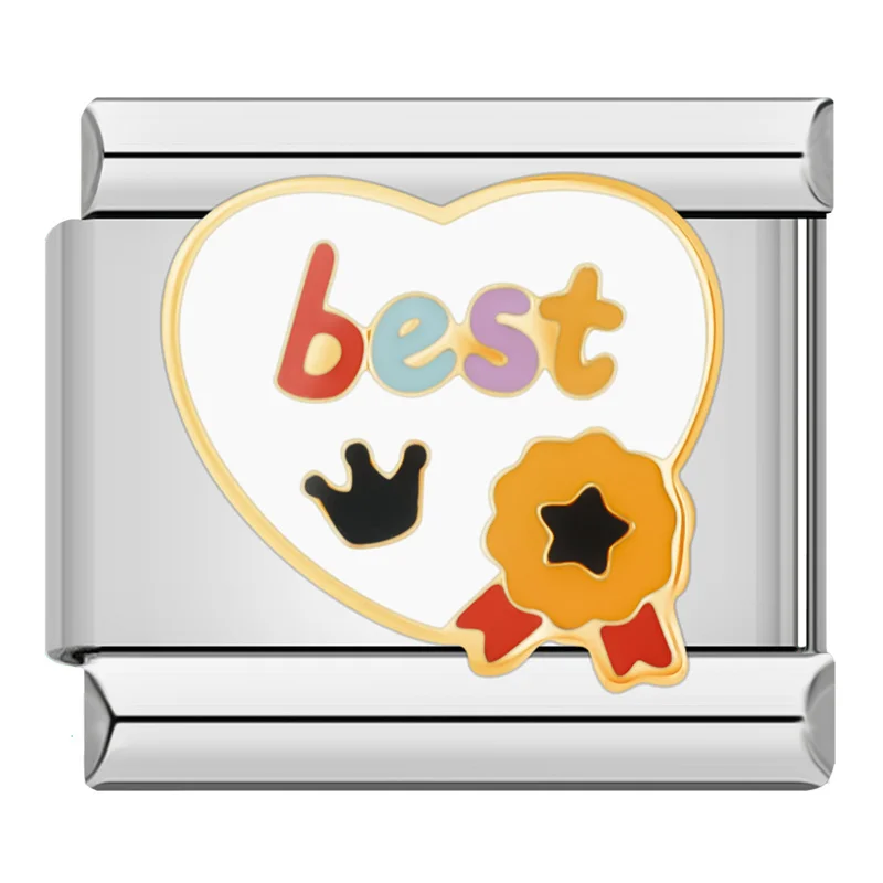 Flower, Cat and Love Note Italian Charms - Image 8