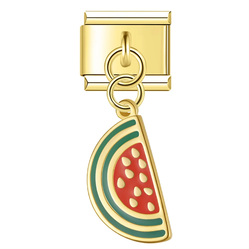 Fruit Dangle Gold Italian Charms - Image 8