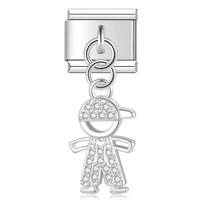 Little Boy and Girl Dangle Italian Charms - Image 18