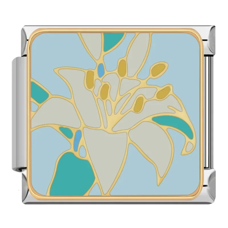 Painted Flower Italian Charms - Image 9