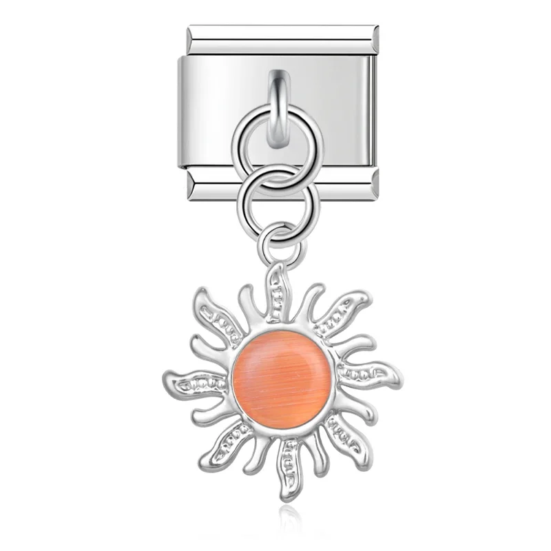Sun, Bell and Turtle Dangle Italian Charms - Image 19
