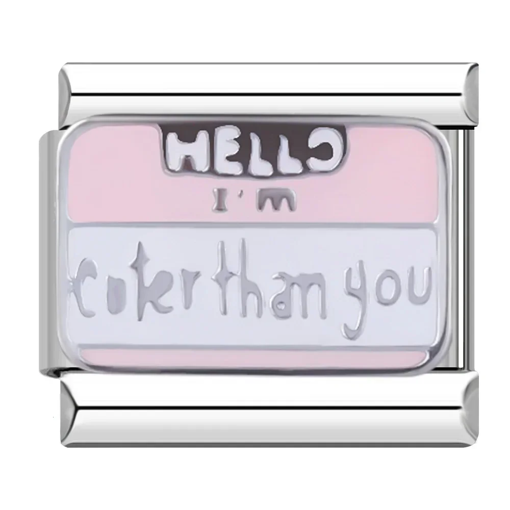 Retro Cartoon and Fun Word Italian Charms - Image 7