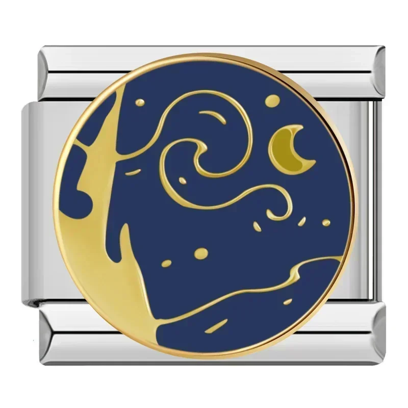 Moon, Star, Cat and Seaside Italian Charms - Image 15