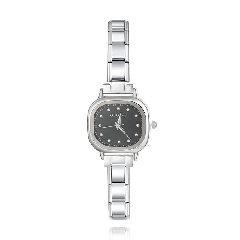 Crystal Cushion Italian Charm Watch - Image 4
