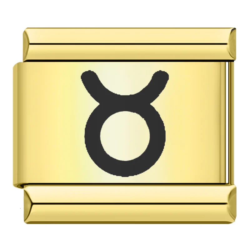 Gold Zodiac Symbol Italian Charms - Image 9