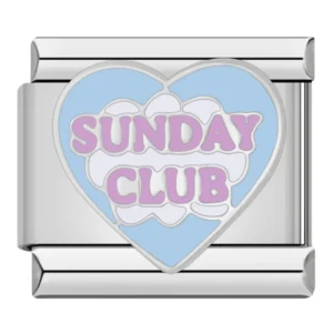 Cool Girl and Sunday Club Heart Italian Charms