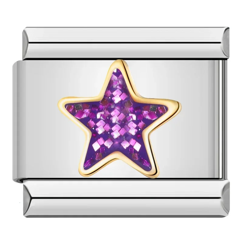 Star, Moon and Sparkle Italian Charms - Image 7