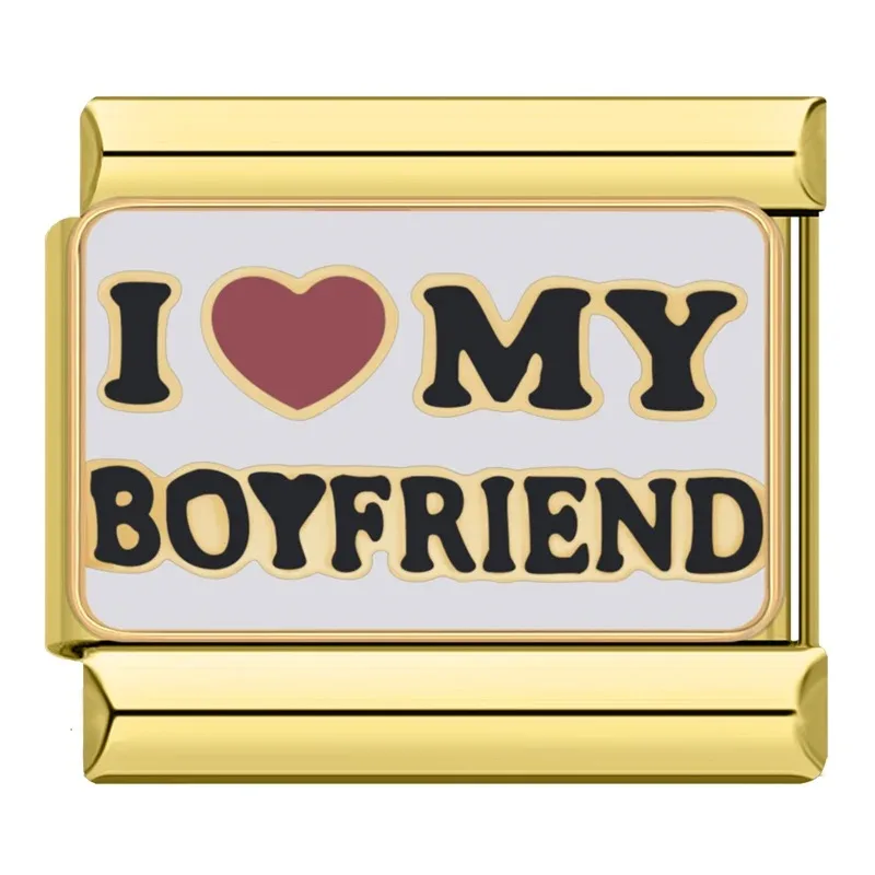 Gold Love and Couple Italian Charms - Image 3