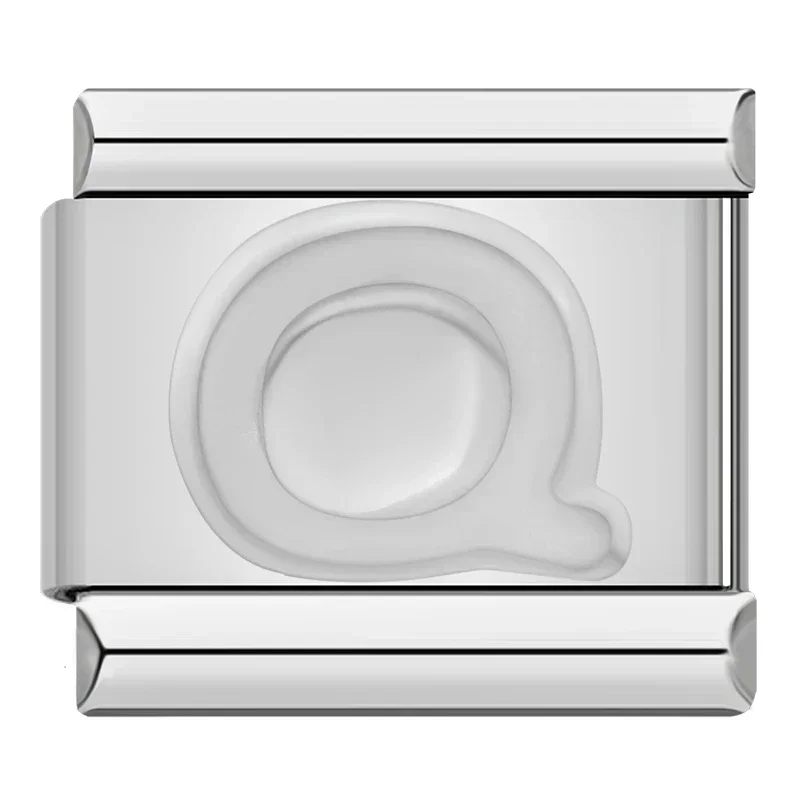 Silver Block Letter Italian Charms - Image 18