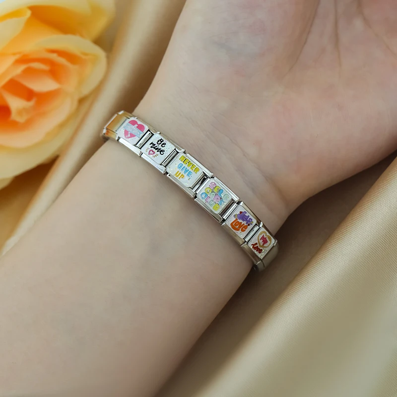 Happy Quote and Love Italian Charms - Image 2