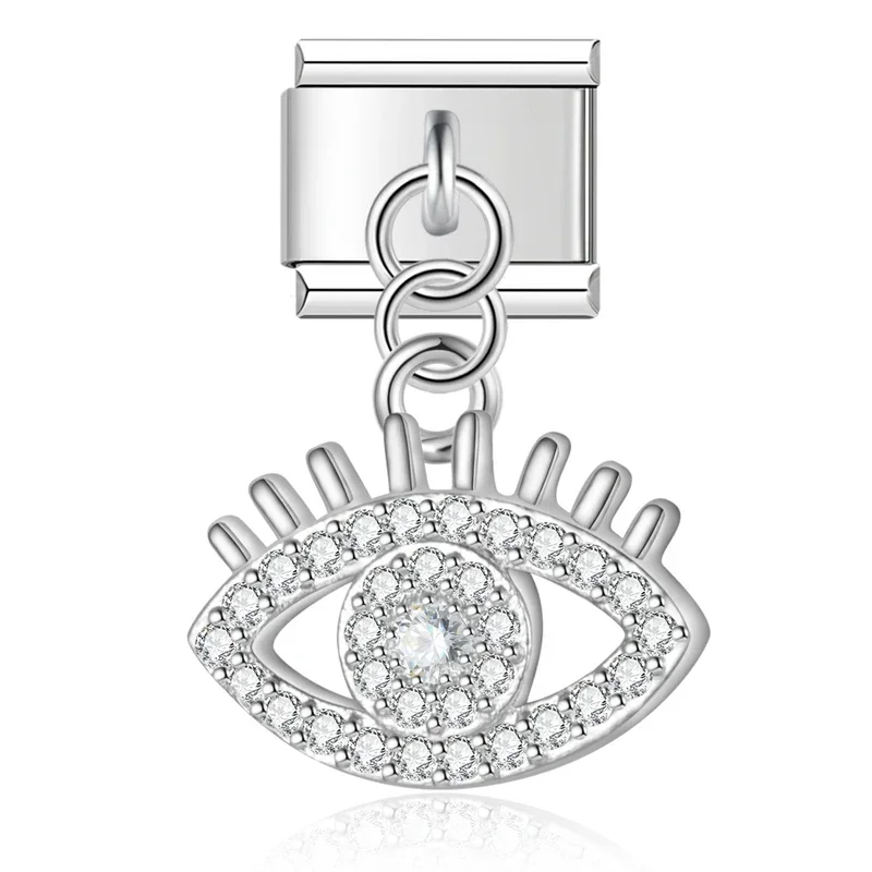 Evil Eye, Butterfly and Moon Dangle Italian Charms - Image 16