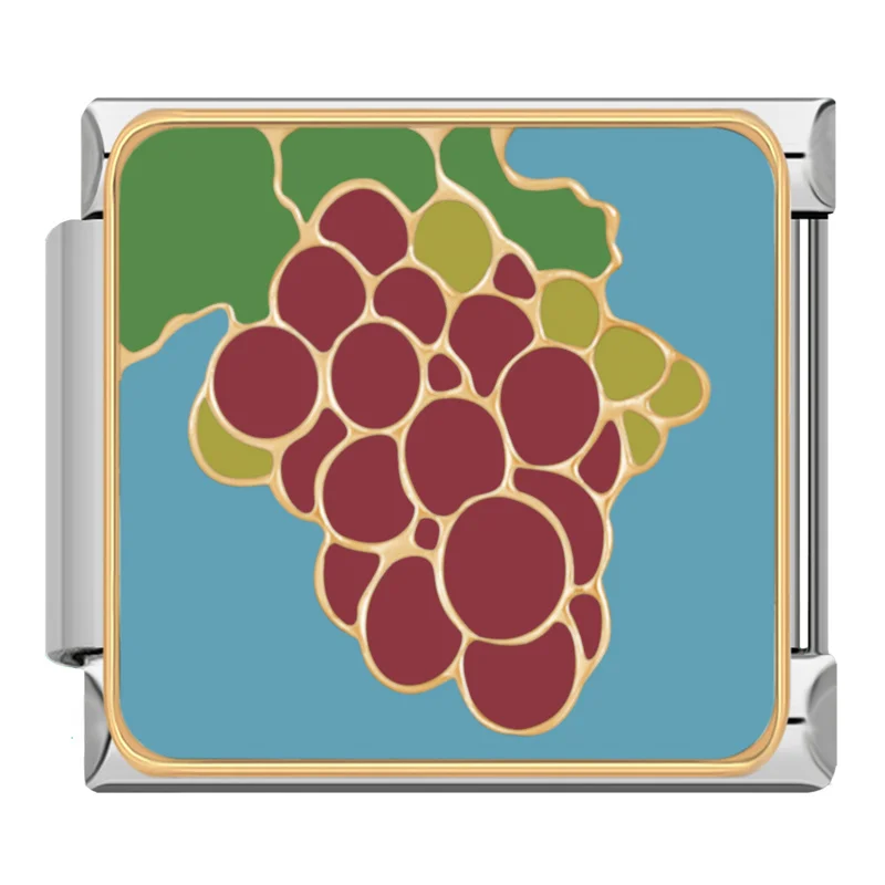 Painted Fruit and Plant Italian Charms - Image 20