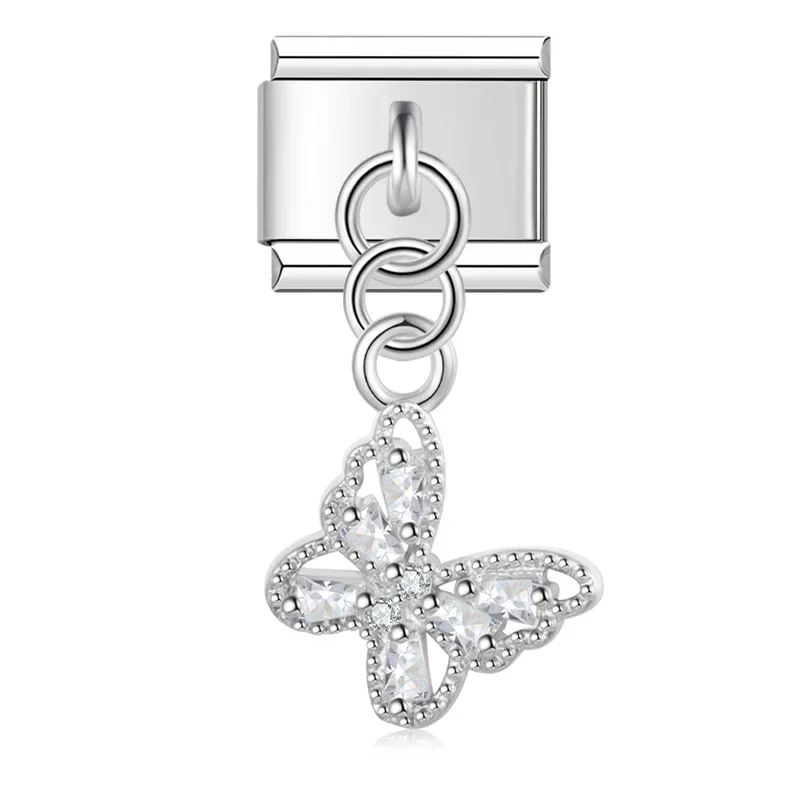 Evil Eye, Butterfly and Moon Dangle Italian Charms - Image 29