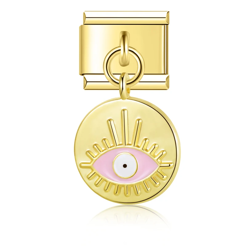 Evil Eye and Hamsa Dangle Italian Charms - Image 25