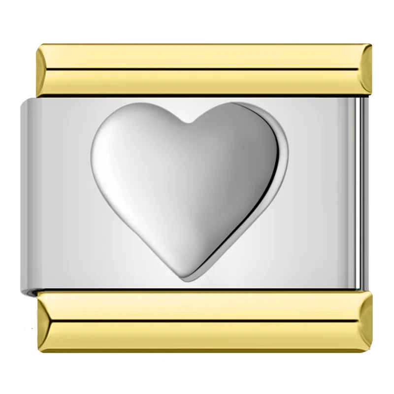 Engraved Letter Gold Frame Italian Charms - Image 8
