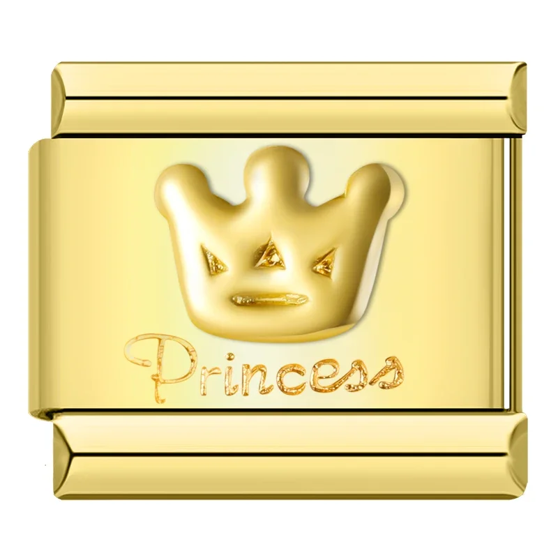 Engraved Mom, Princess and Paw Italian Charms - Image 23