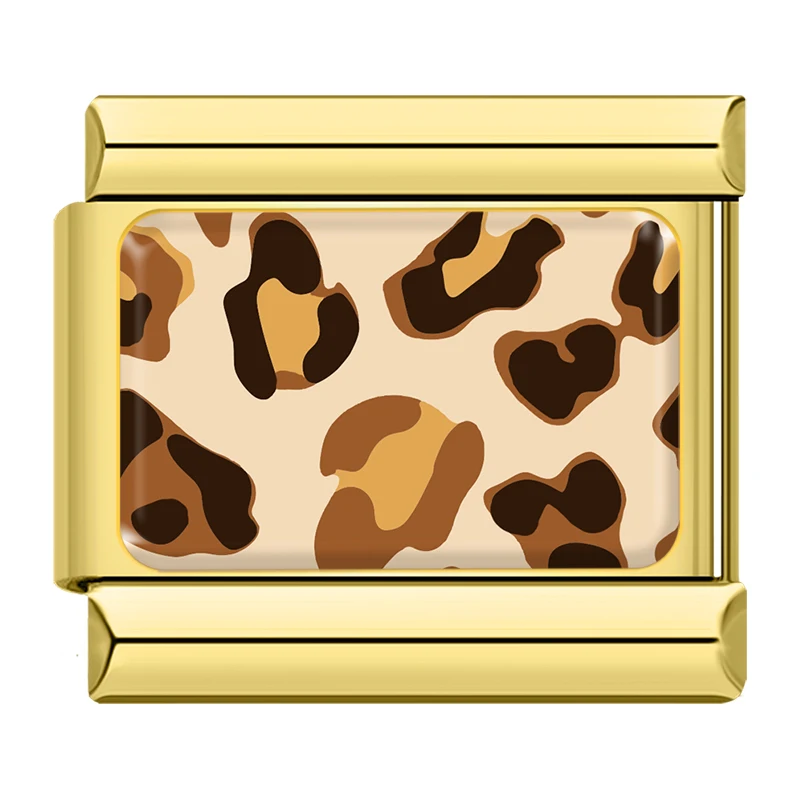 Animal Print Gold Italian Charms - Image 2