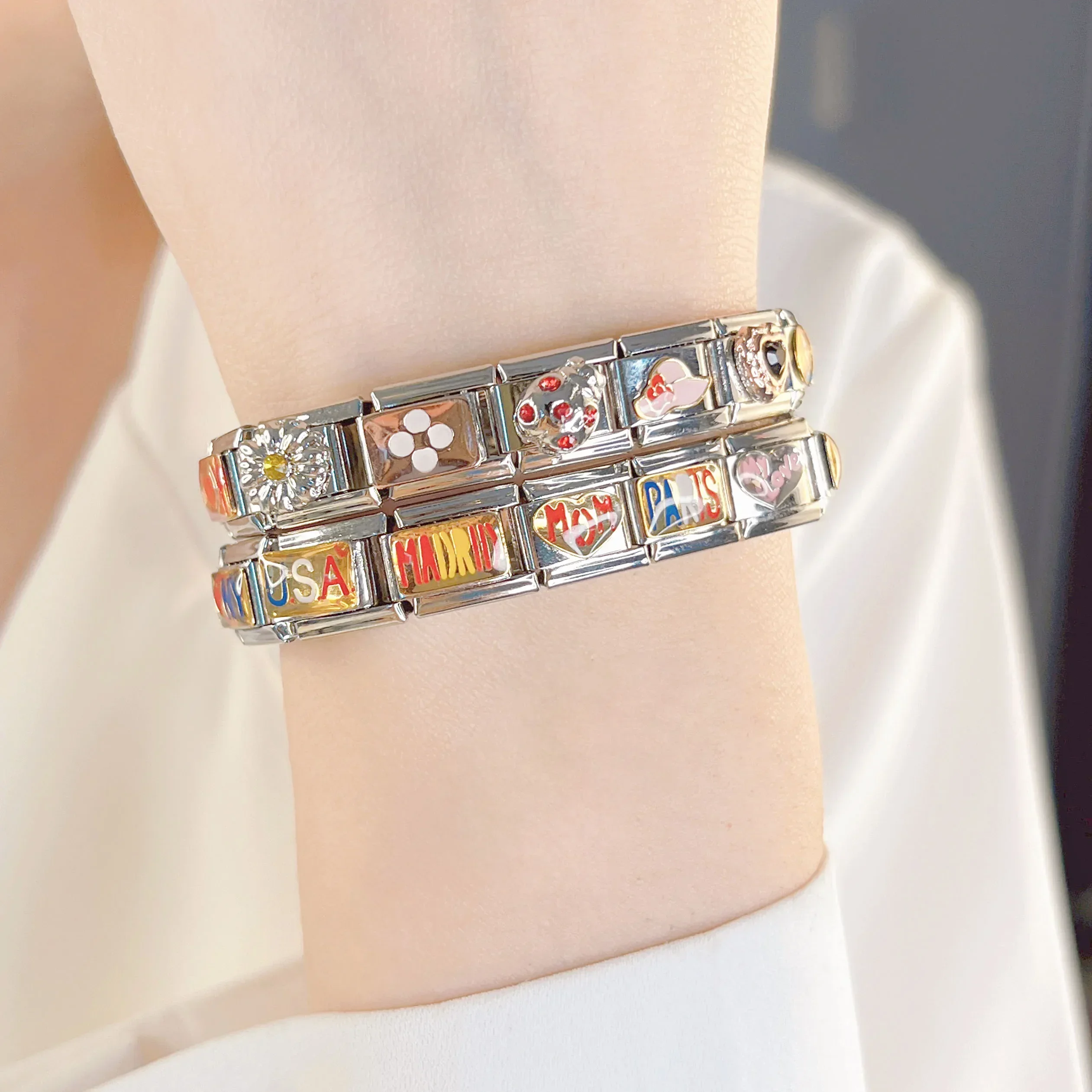 City Name and Mom Italian Charms