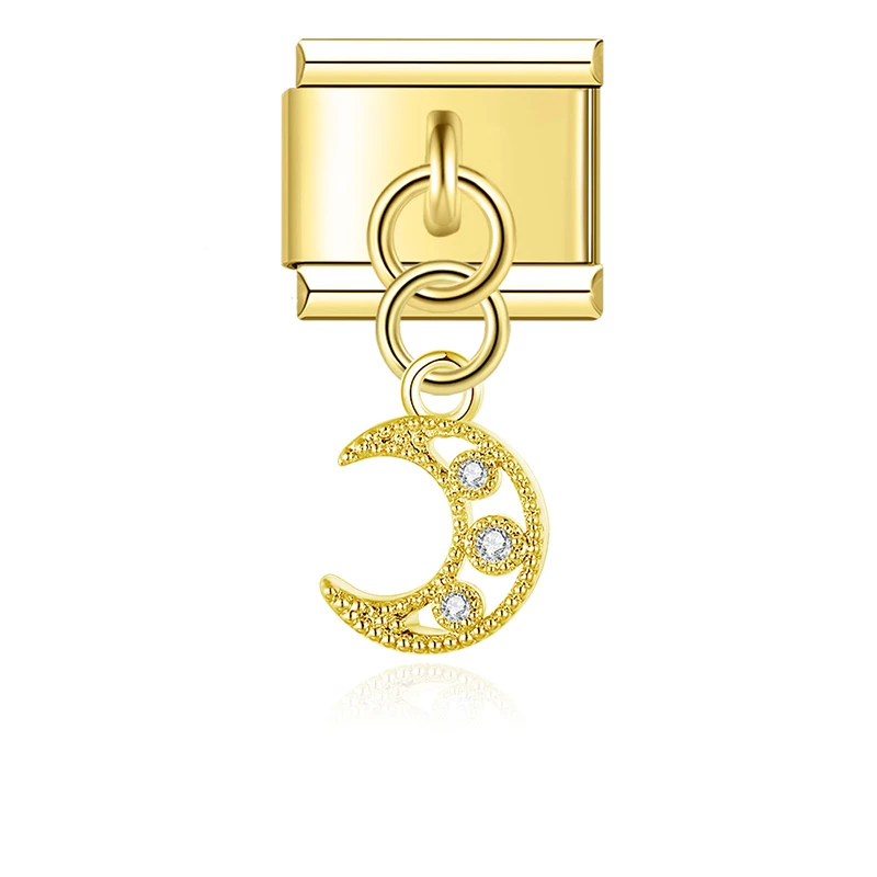 Golden Lucky Symbol Dangle Italian Charms - Image 3