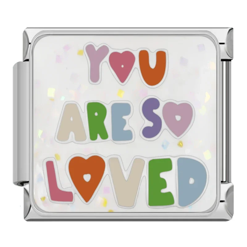 Happy Quote and Love Italian Charms - Image 11