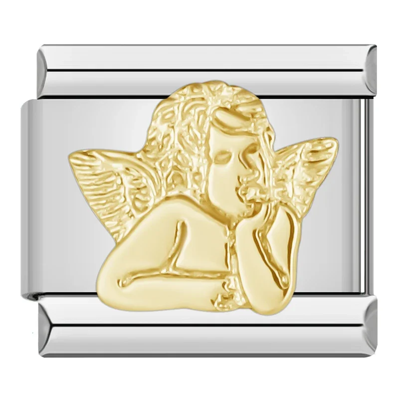 Gold Angel and Cupid Italian Charms - Image 10