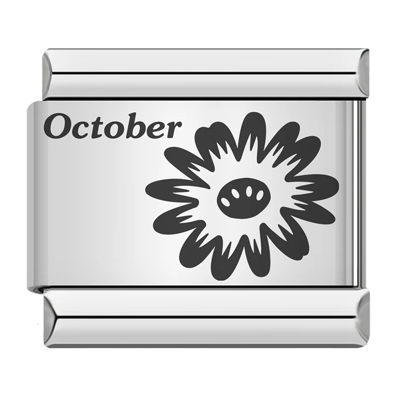 Birth Month Flower Italian Charm - Image 9