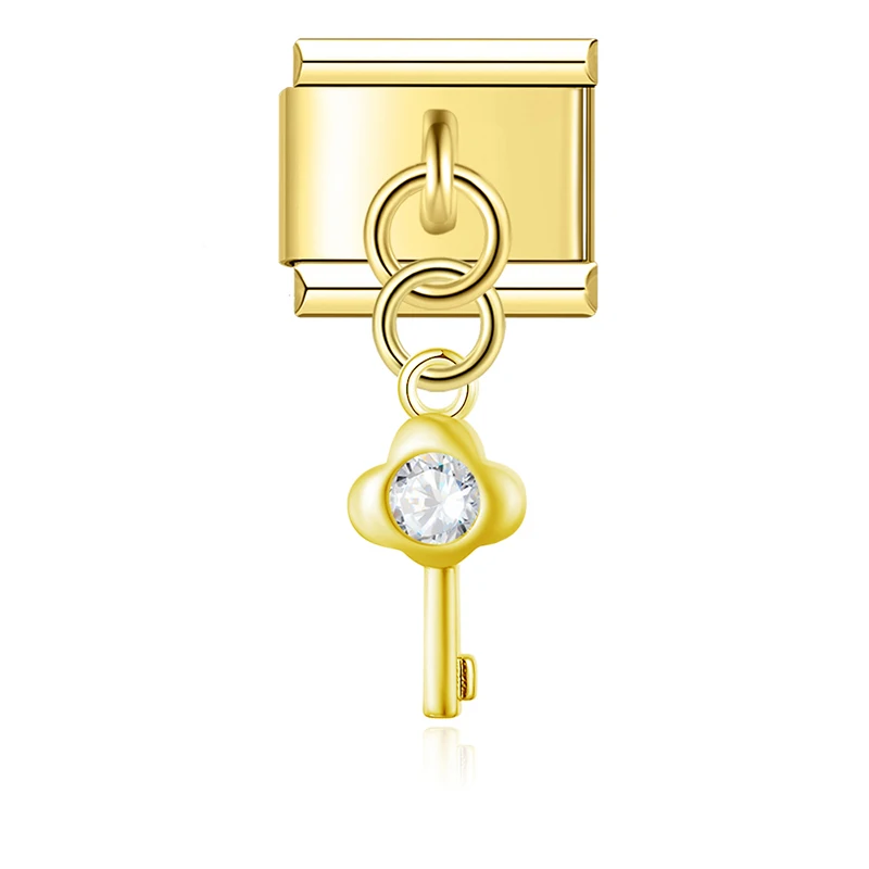 Golden Lucky Symbol Dangle Italian Charms - Image 14