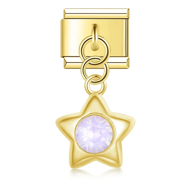 Star and Heart Dangle Italian Charms - Image 17