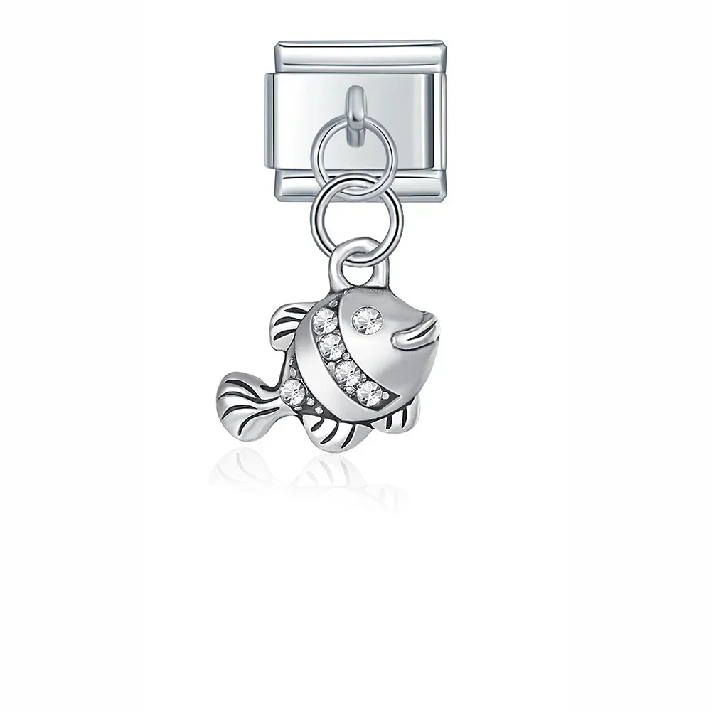 Tulip and Rose Dangle Italian Charms - Image 6