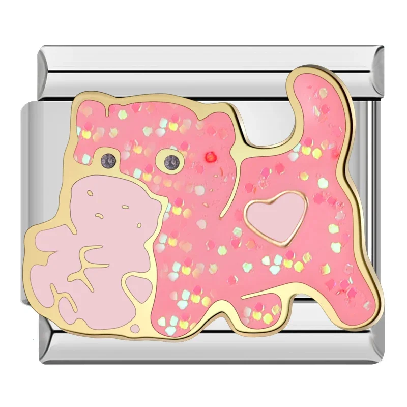 Dad and Pink Flower Italian Charms - Image 18