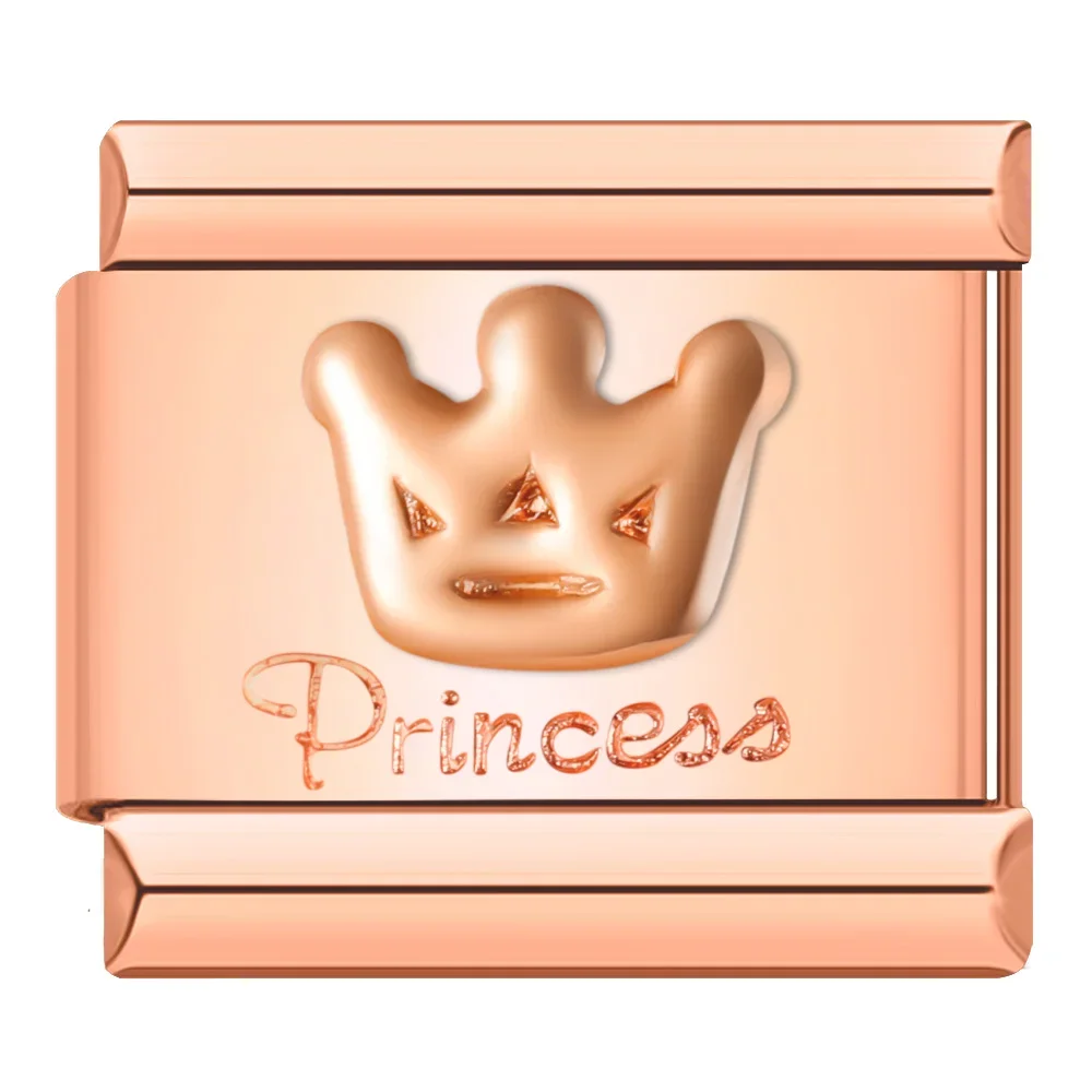 Engraved Mom, Princess and Paw Italian Charms - Image 24