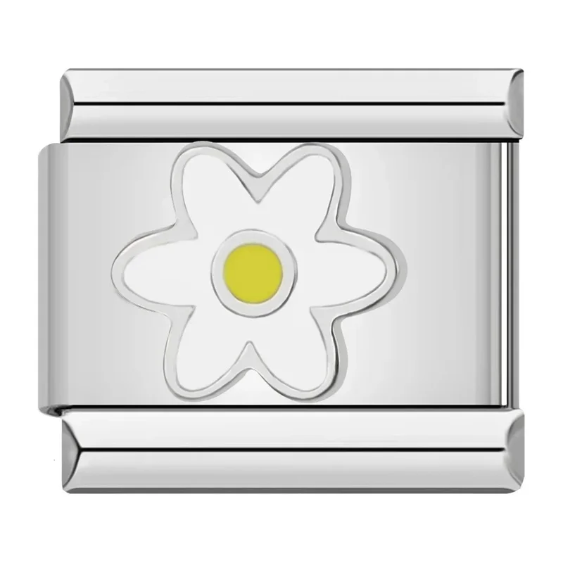 Painted Flower Italian Charms - Image 11
