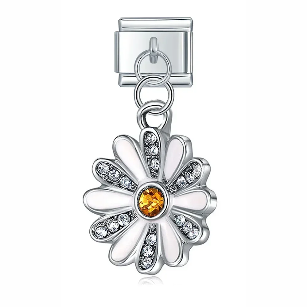 Crystal Animal and Symbol Dangle Italian Charms - Image 31