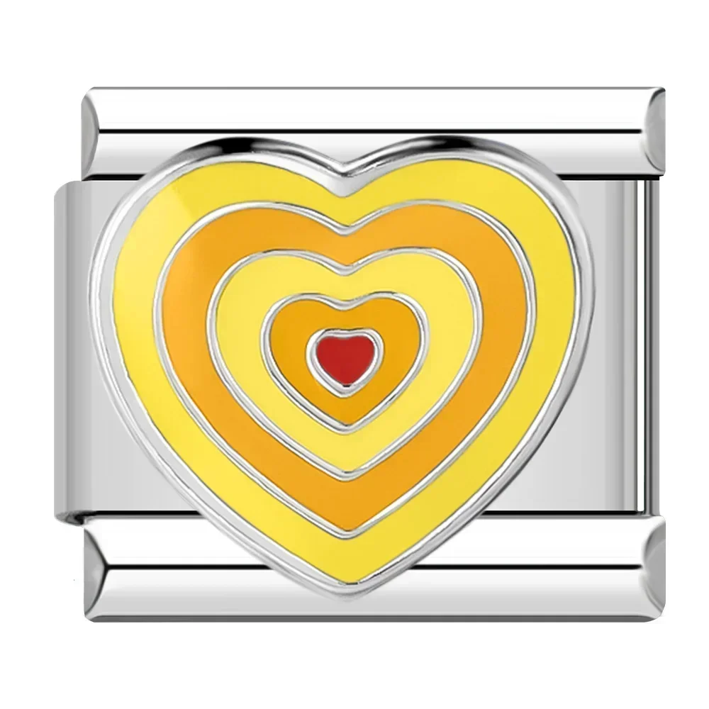 Colourful Heart and Flower Italian Charms - Image 20