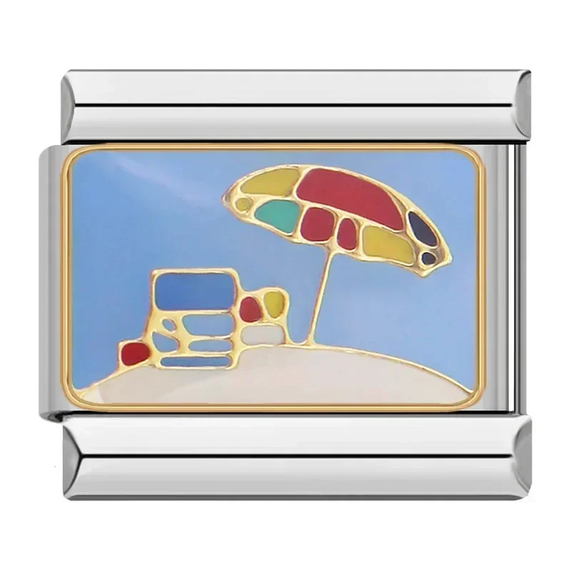 Moon, Star, Cat and Seaside Italian Charms - Image 5