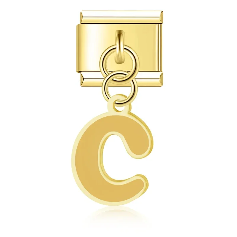 Gold Letter Italian Charms A to Z - Image 24