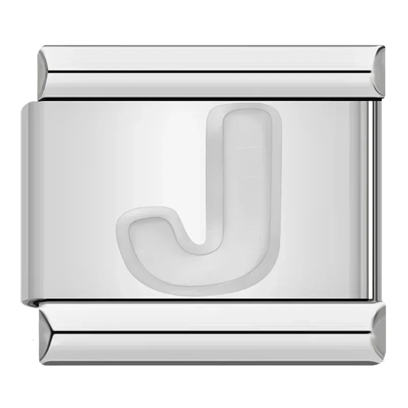 Silver Block Letter Italian Charms - Image 19
