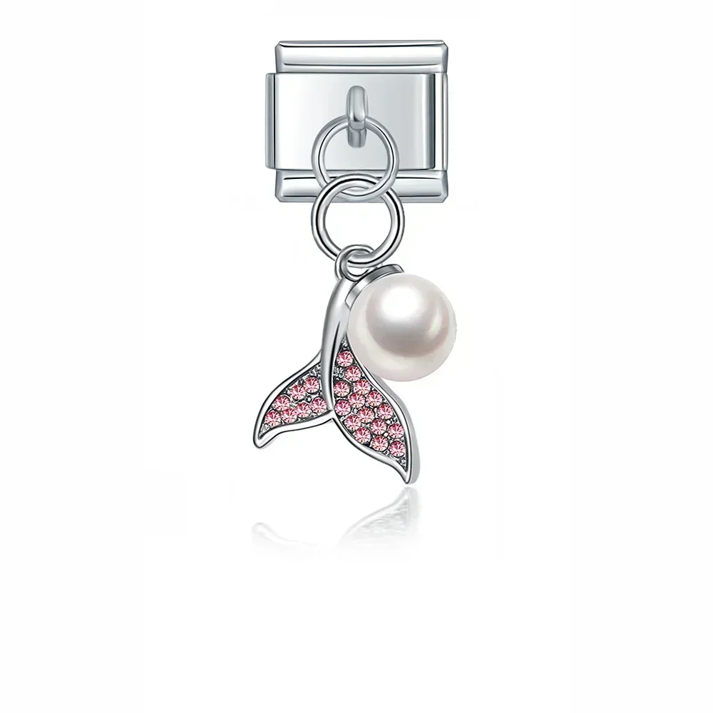 Crystal Animal and Symbol Dangle Italian Charms - Image 24