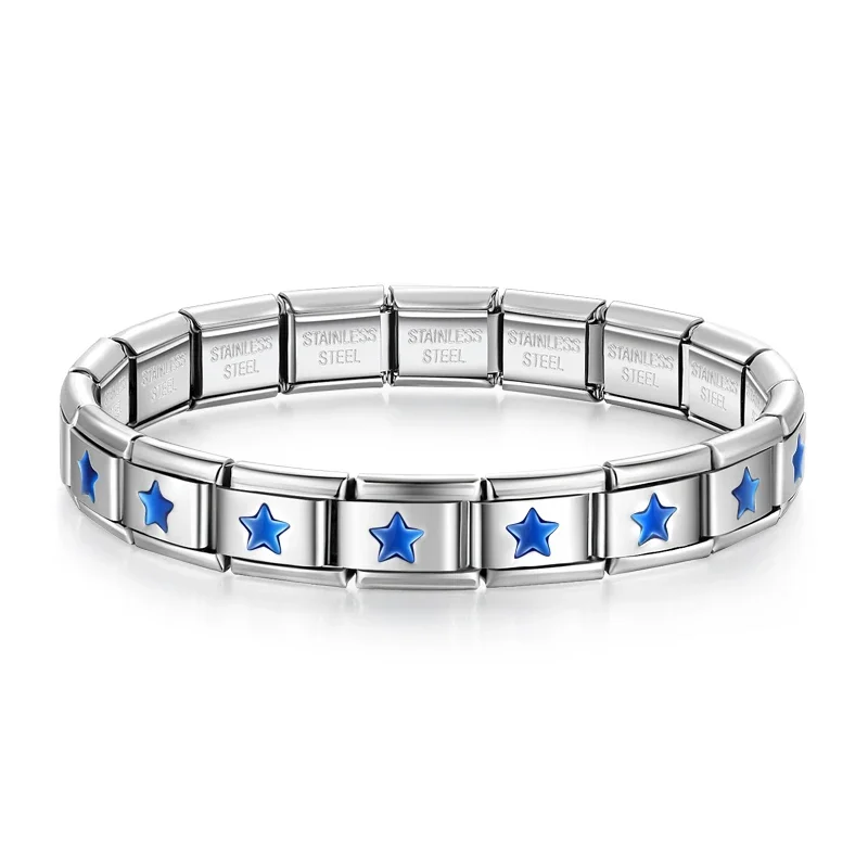 Blue Star Italian Charm Bracelet - Image 5