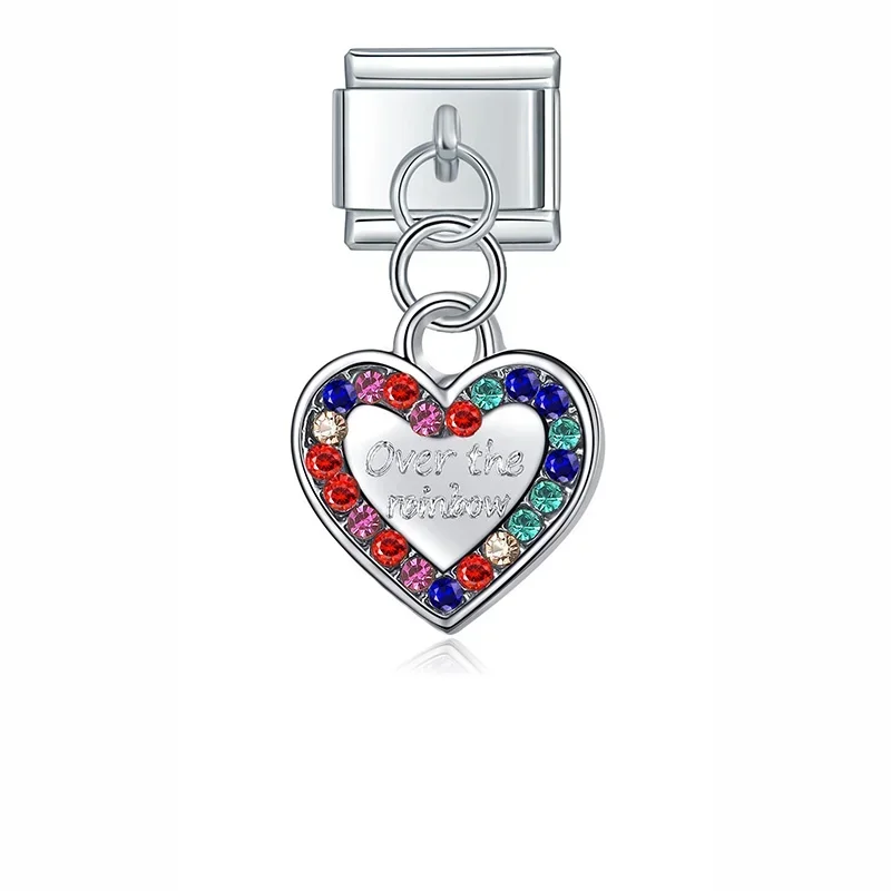 Cherry, Heart and Astronaut Dangle Italian Charms - Image 11