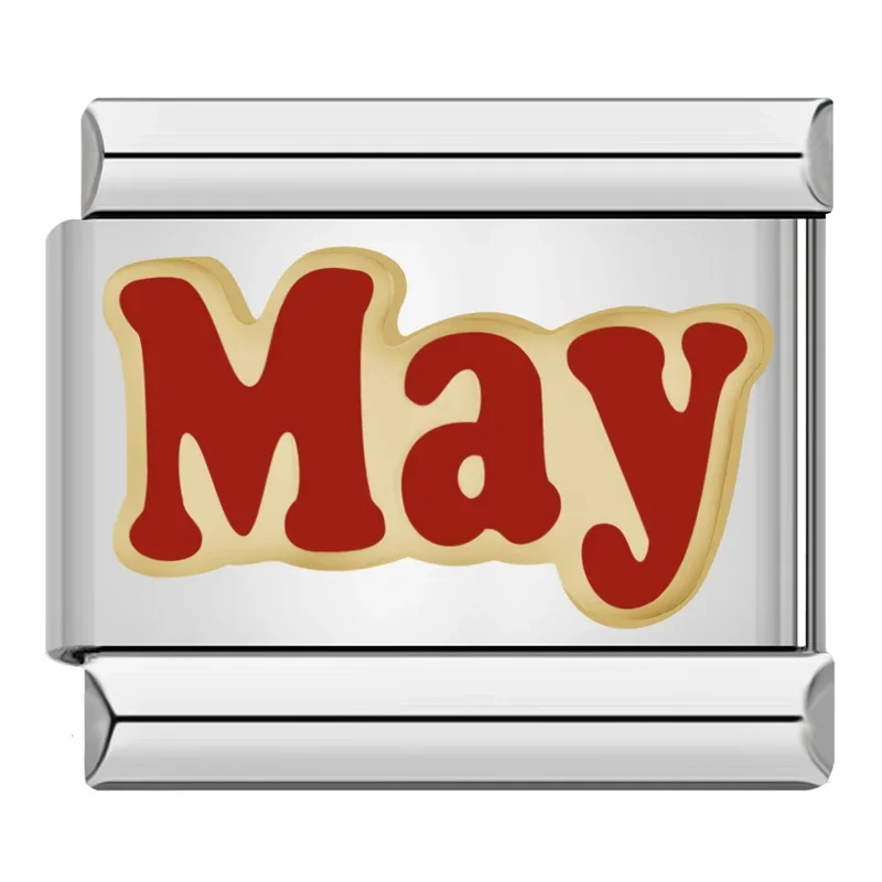 Red Month Name Italian Charm - Image 11