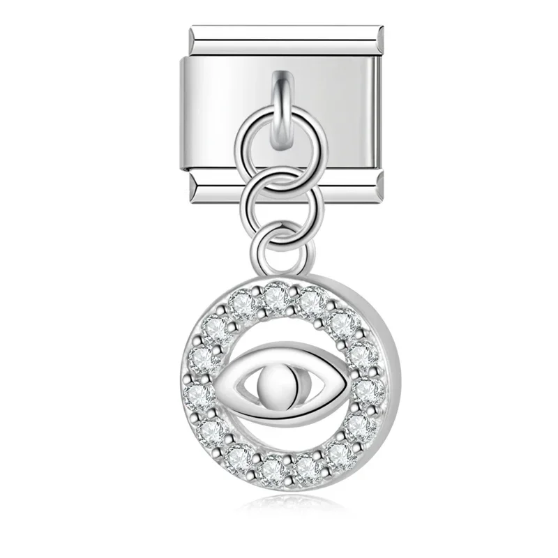 Evil Eye, Butterfly and Moon Dangle Italian Charms - Image 43