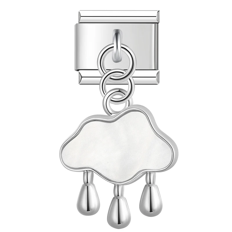 Cloud, Cherry and Butterfly Dangle Italian Charms - Image 3