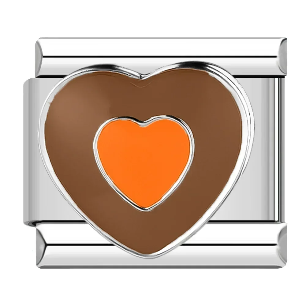Colourful Heart and Flower Italian Charms - Image 24