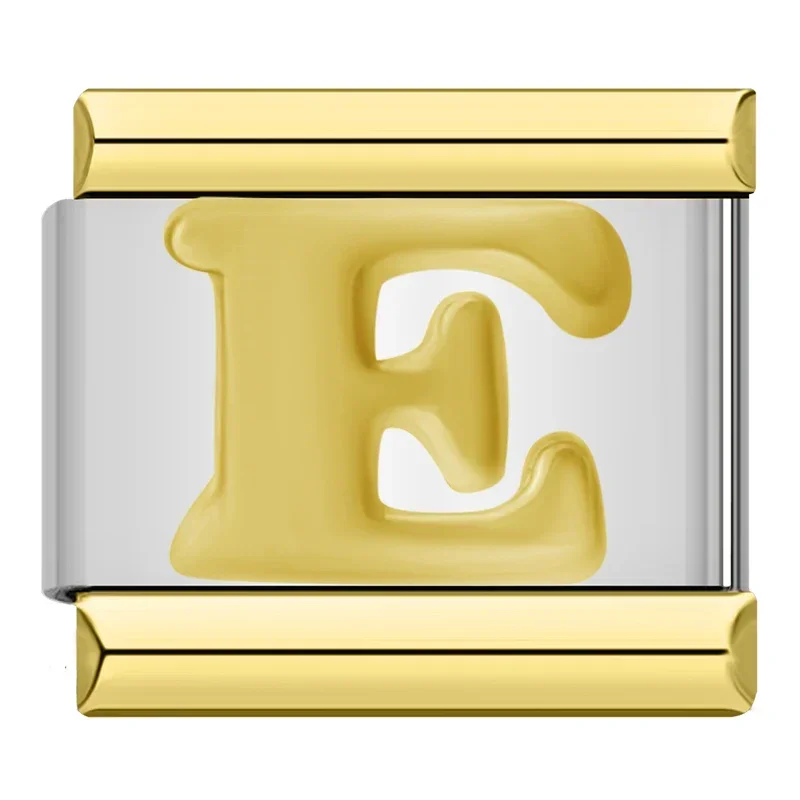 Gold Alphabet and Heart Italian Charms - Image 19