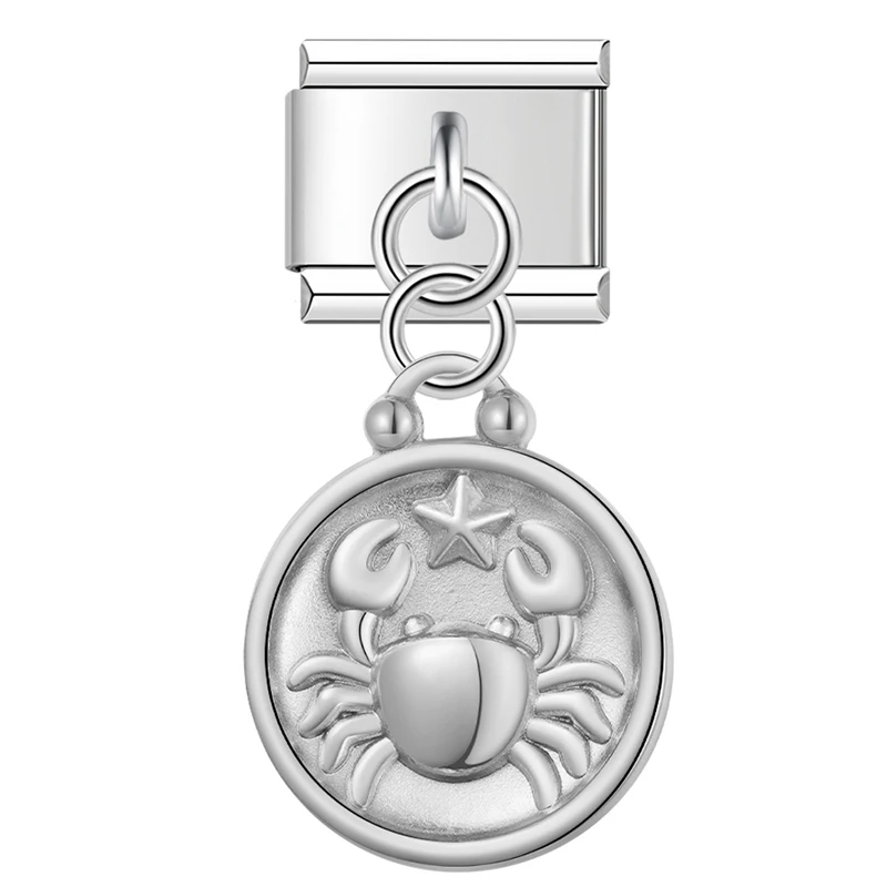Zodiac Coin Dangle Italian Charms - Image 11