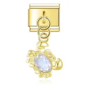 Crystal Crab Dangle Italian Charms