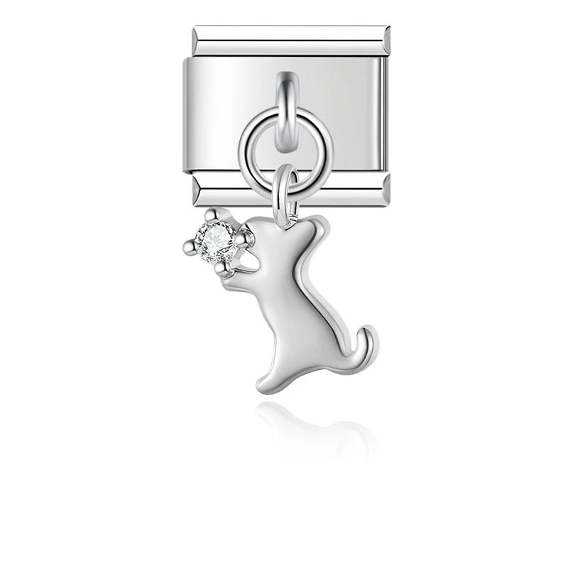 Cat, Bear and Crab Dangle Italian Charms - Image 10
